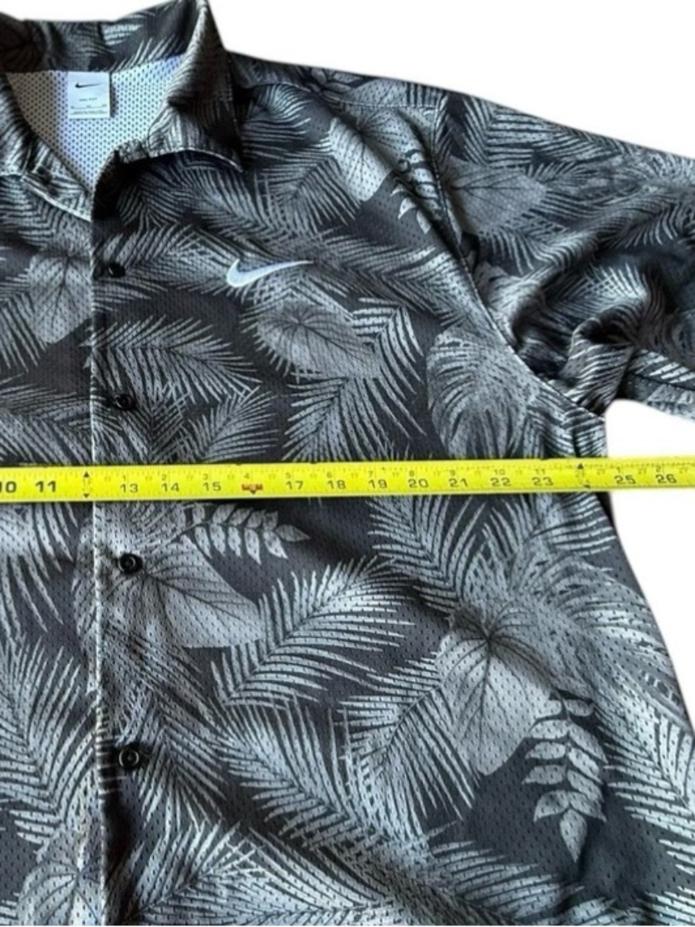 Nike Short Sleeve Button-Up Shirt Floral Print, Men’s XL - Picture 5 of 10
